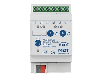 AKD Dimming Actuator 2-fold 250 W, 230 V AC